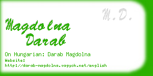 magdolna darab business card